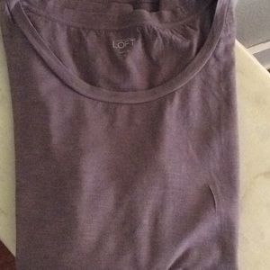 Ann Taylor Loft Purple Tee